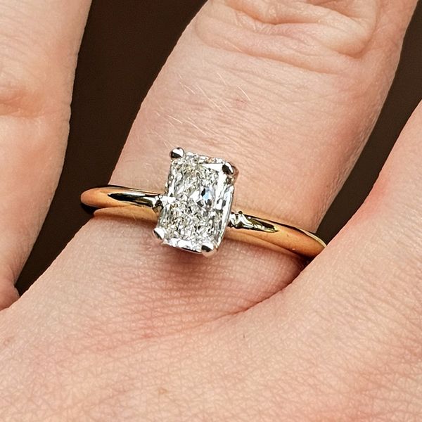 Yellow Gold Diamond Solitaire Ring-Complete Image 2 Mark Jewellers La Crosse, WI