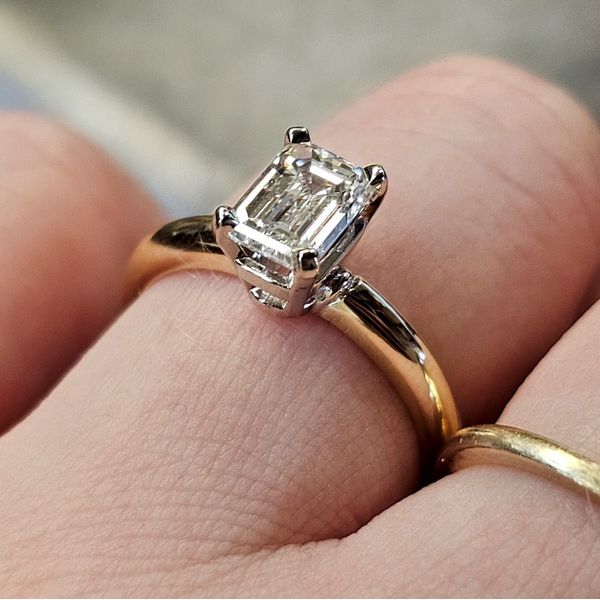 Yellow Gold Diamond Solitaire Ring-Complete Image 2 Mark Jewellers La Crosse, WI