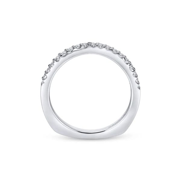 White Gold Diamond Wedding Band Image 2 Mark Jewellers La Crosse, WI