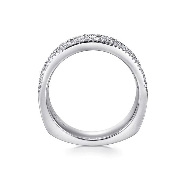 White Gold Diamond Wedding Band Image 2 Mark Jewellers La Crosse, WI