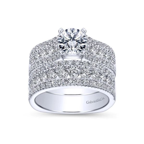 White Gold Diamond Wedding Band Image 3 Mark Jewellers La Crosse, WI