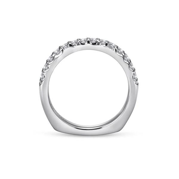 White Gold Diamond Wedding Band Image 2 Mark Jewellers La Crosse, WI
