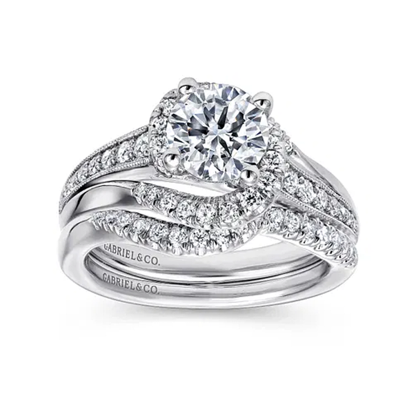 White Gold Diamond Wedding Band Image 2 Mark Jewellers La Crosse, WI