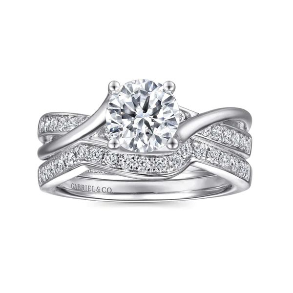 White Gold Diamond Wedding Band Image 2 Mark Jewellers La Crosse, WI