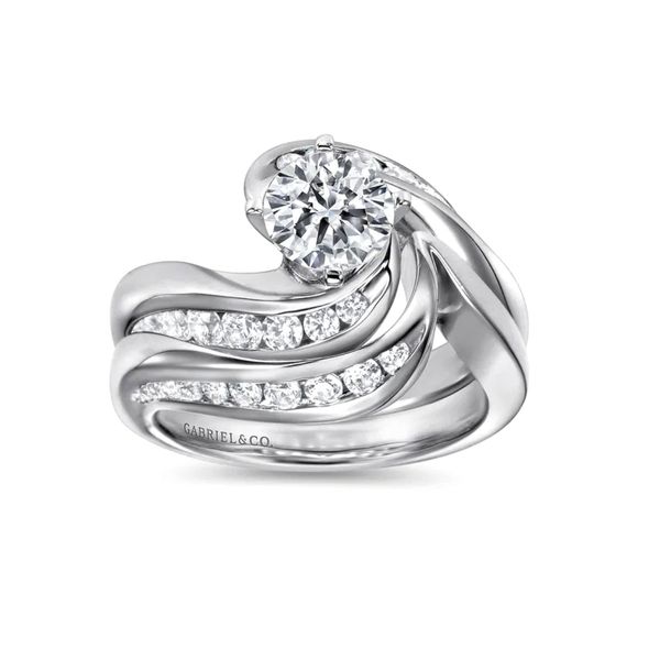 White Gold Diamond Wedding Band Image 2 Mark Jewellers La Crosse, WI