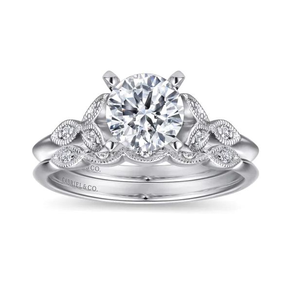 White Gold Diamond Wedding Band Image 2 Mark Jewellers La Crosse, WI