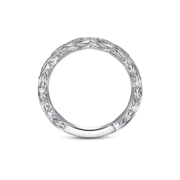 White Gold Diamond Wedding Band Image 2 Mark Jewellers La Crosse, WI