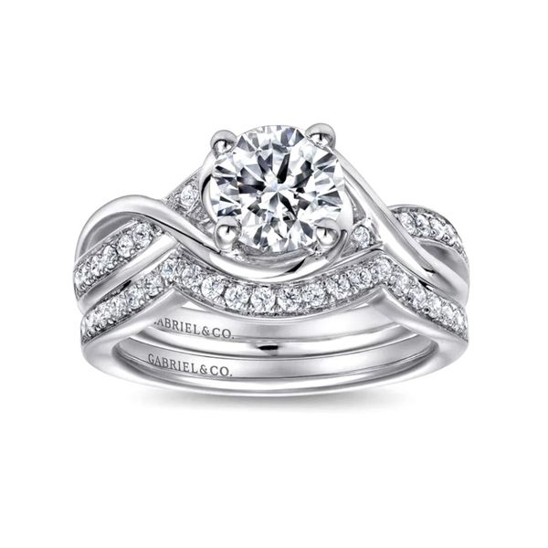 White Gold Diamond Wedding Band Image 2 Mark Jewellers La Crosse, WI