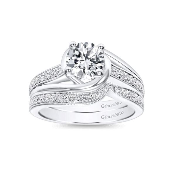 White Gold Diamond Wedding Band Image 2 Mark Jewellers La Crosse, WI