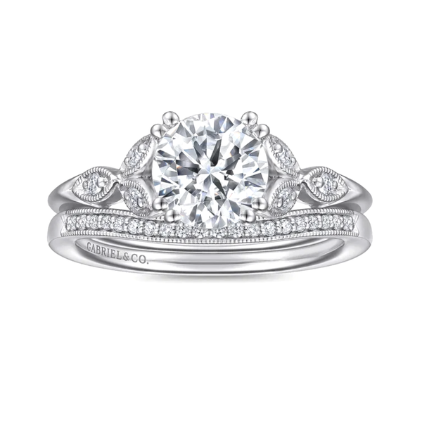 White Gold Diamond Wedding Band Image 2 Mark Jewellers La Crosse, WI