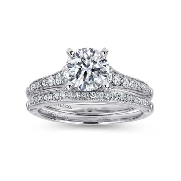White Gold Diamond Wedding Band Image 2 Mark Jewellers La Crosse, WI