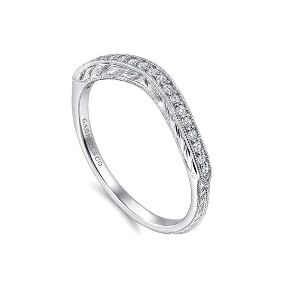 White Gold Diamond Wedding Band Image 2 Mark Jewellers La Crosse, WI