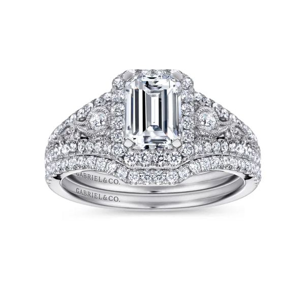 White Gold Diamond Wedding Band Image 2 Mark Jewellers La Crosse, WI