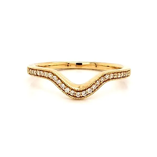 Yellow Gold Curved Diamond Band Mark Jewellers La Crosse, WI