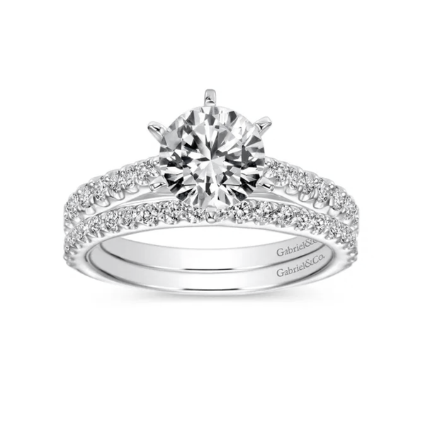 White Gold Diamond Wedding Band Image 2 Mark Jewellers La Crosse, WI
