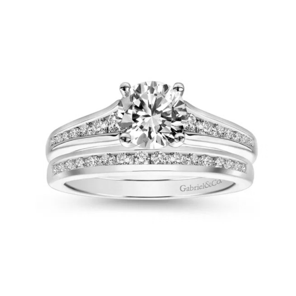 White Gold Diamond Wedding Band Image 2 Mark Jewellers La Crosse, WI