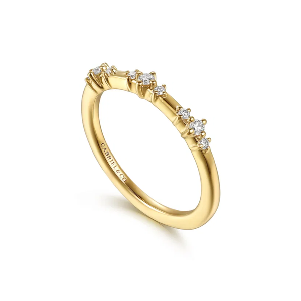 Yellow Gold Diamond Wedding Band Image 2 Mark Jewellers La Crosse, WI