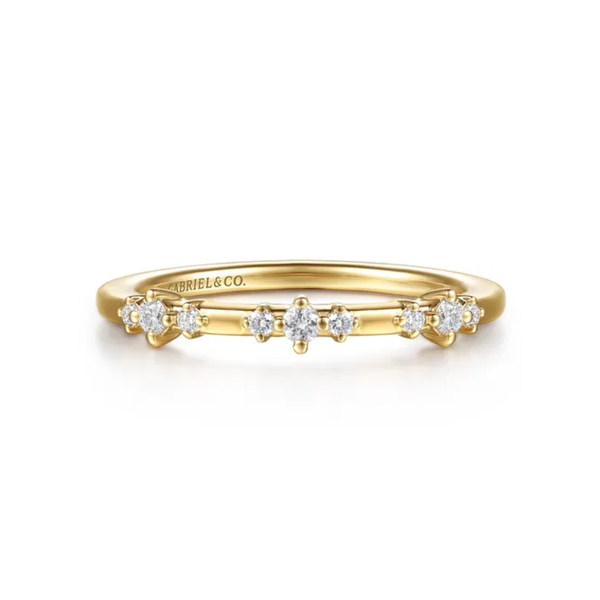 Yellow Gold Diamond Wedding Band Mark Jewellers La Crosse, WI