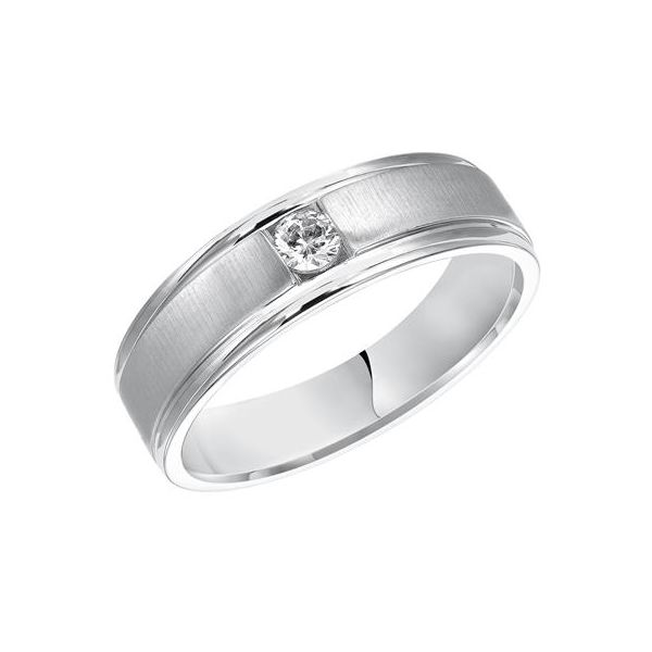 White Gold Wedding Band Mark Jewellers La Crosse, WI