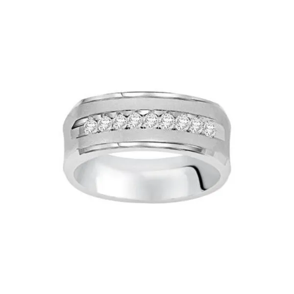 White Gold Wedding Band Mark Jewellers La Crosse, WI