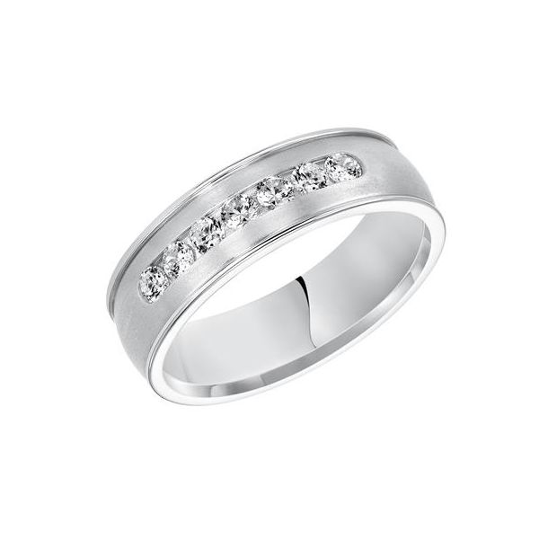 White Gold Wedding Band Mark Jewellers La Crosse, WI