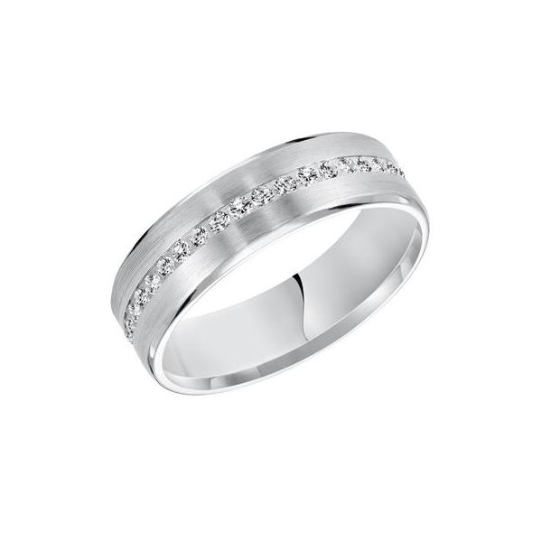 White Gold Wedding Band Mark Jewellers La Crosse, WI