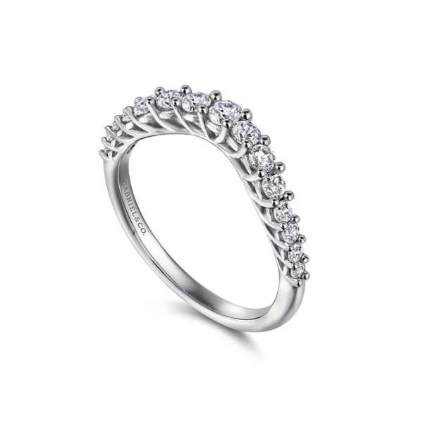 White Gold Diamond Anniversary Band Image 2 Mark Jewellers La Crosse, WI