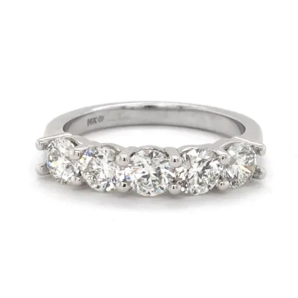 White Gold 5-Stone Diamond Band Mark Jewellers La Crosse, WI