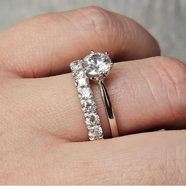 White Gold Diamond Band Image 3 Mark Jewellers La Crosse, WI