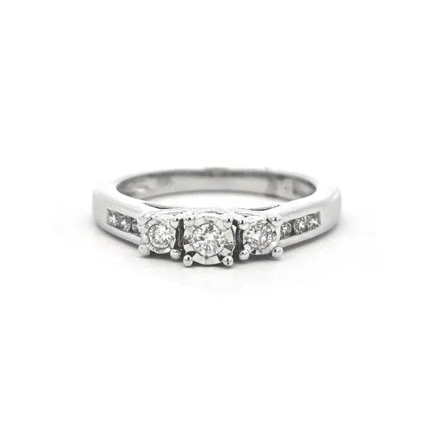 White Gold Diamond Trilogy Ring Mark Jewellers La Crosse, WI