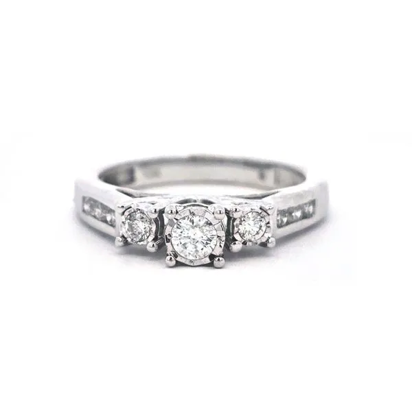 White Gold Diamond Trilogy Ring Mark Jewellers La Crosse, WI