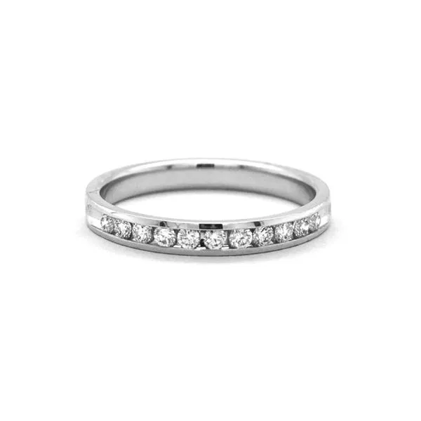 White Gold Diamond Channel Band Mark Jewellers La Crosse, WI