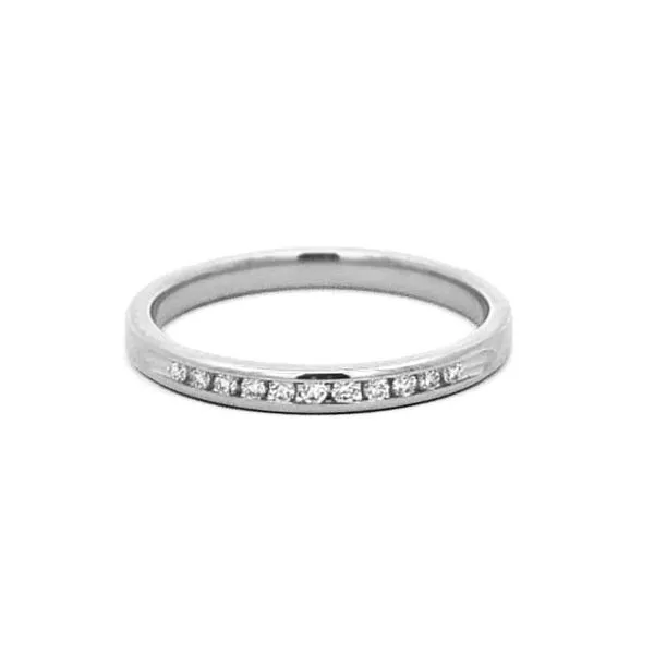White Gold Diamond Channel Band Mark Jewellers La Crosse, WI