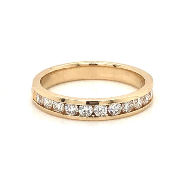 Yellow Gold Diamond Channel Band Mark Jewellers La Crosse, WI