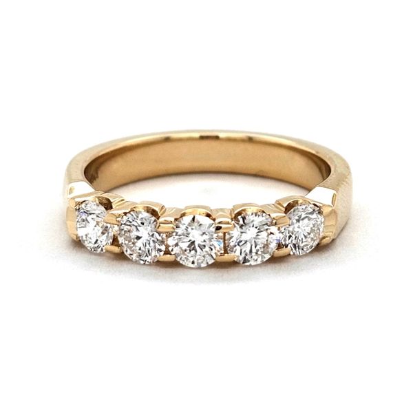 Yellow Gold Diamond Band Image 3 Mark Jewellers La Crosse, WI