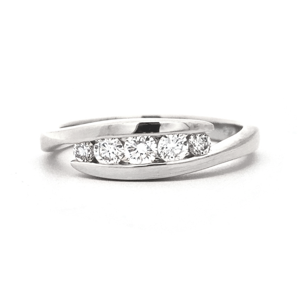 White Gold Diamond Bypass Ring Mark Jewellers La Crosse, WI
