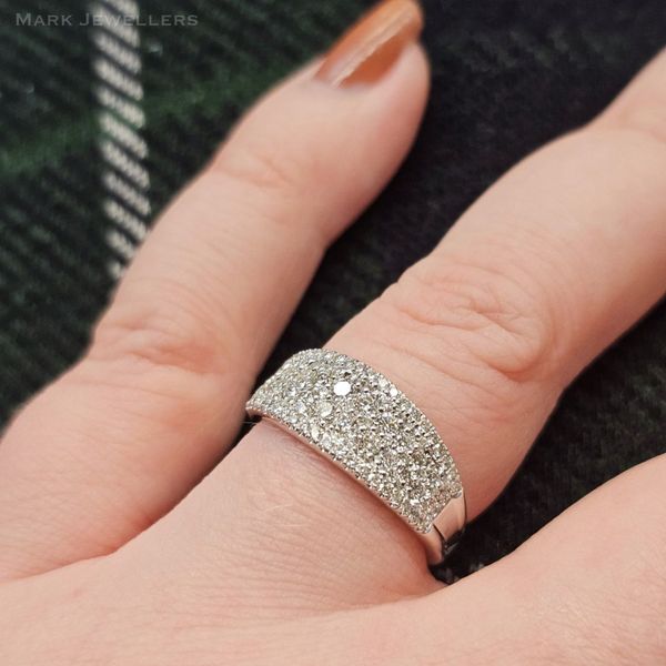 White Gold Diamond Fashion Ring Image 3 Mark Jewellers La Crosse, WI