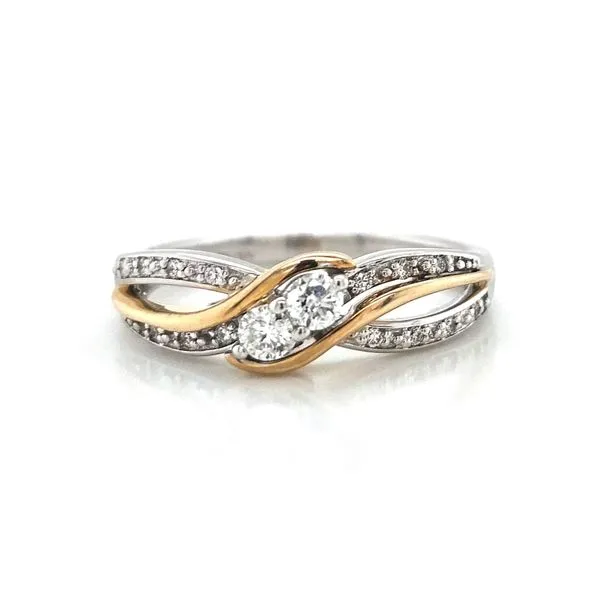 Two Tone Gold Diamond Ring Mark Jewellers La Crosse, WI