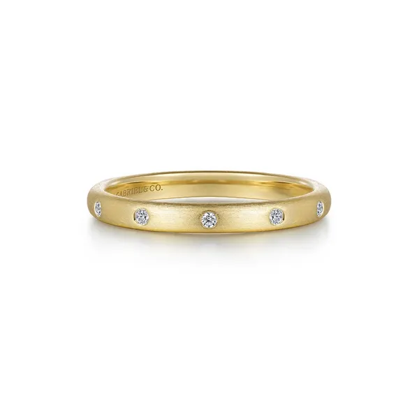 Yellow Gold Diamond Stackable Band Mark Jewellers La Crosse, WI