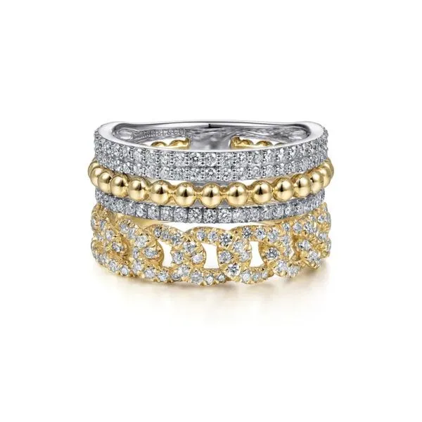 Two Tone Gold Diamond Ring Mark Jewellers La Crosse, WI