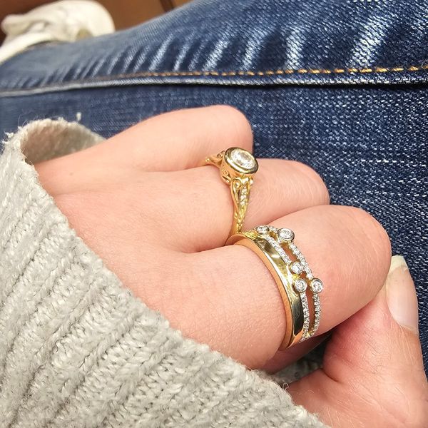 Yellow Gold Diamond Ring Image 3 Mark Jewellers La Crosse, WI