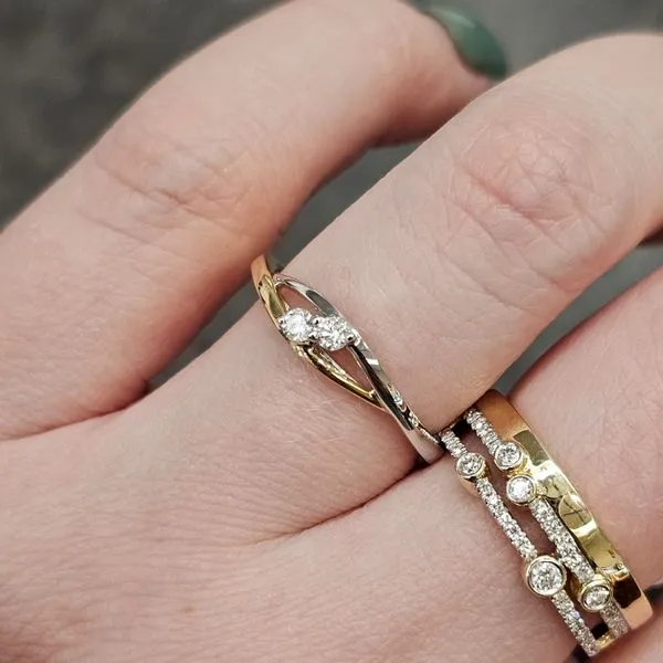 Two Tone Gold Diamond Ring Image 3 Mark Jewellers La Crosse, WI