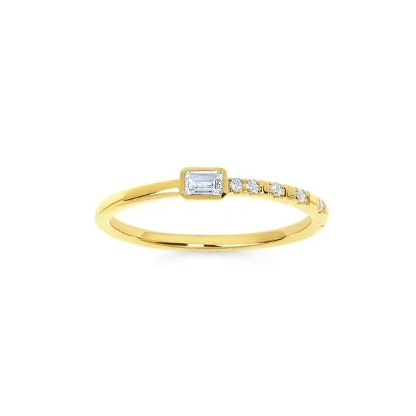 Yellow Gold Diamond Stackable Ring Mark Jewellers La Crosse, WI