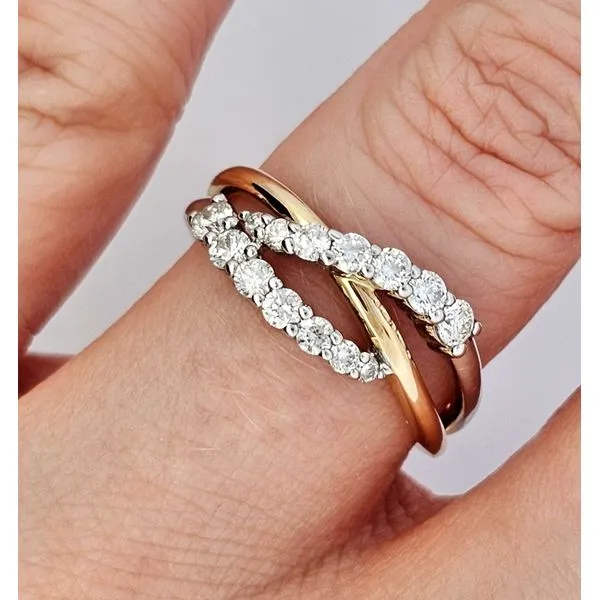 Two Tone Gold Diamond Ring Image 3 Mark Jewellers La Crosse, WI
