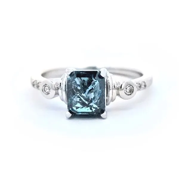 White Gold Blue Diamond Ring Mark Jewellers La Crosse, WI