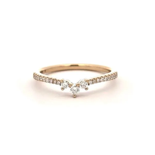 Yellow Gold Diamond Chevron Band Mark Jewellers La Crosse, WI
