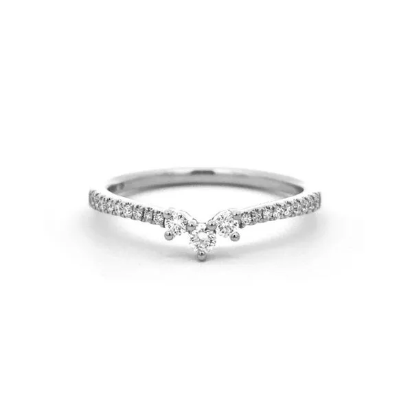 White Gold Diamond Chevron Band Mark Jewellers La Crosse, WI
