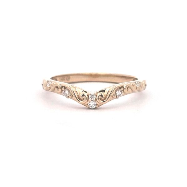 Yellow Gold Curved Diamond Band Mark Jewellers La Crosse, WI