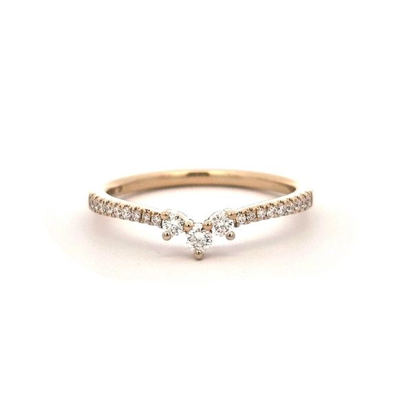 Yellow Gold Diamond Chevron Band Mark Jewellers La Crosse, WI