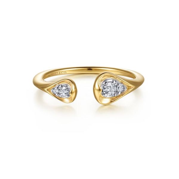 Yellow Gold Diamond Open Top Ring Mark Jewellers La Crosse, WI